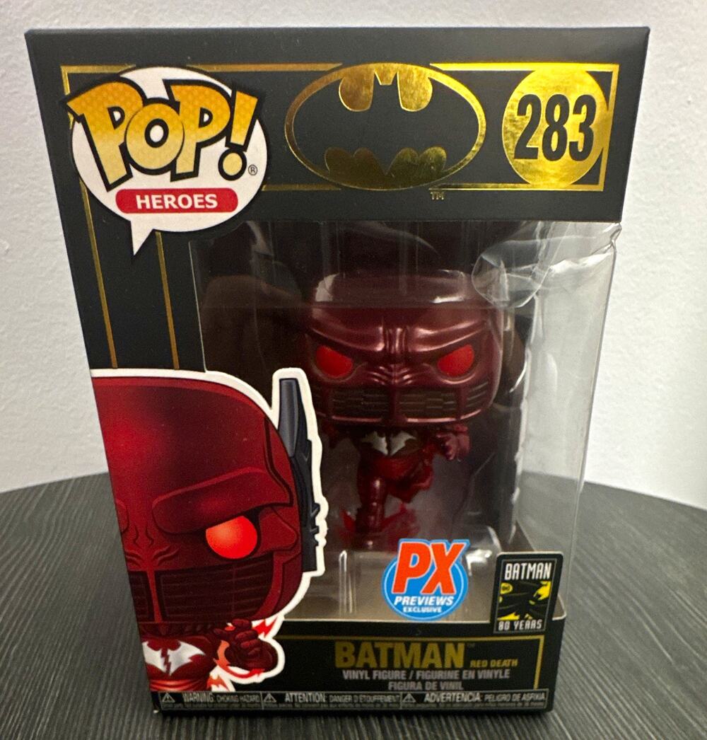 Funko Pop! Heroes Batman Red Death #283 PX Previews Exclusive Vinyl Figure